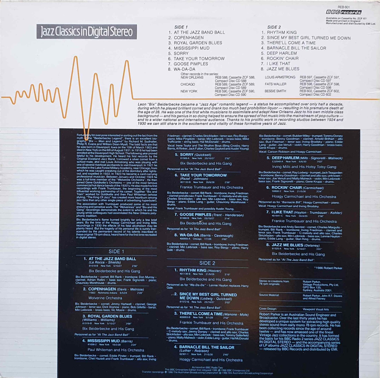 Back cover of REB 601